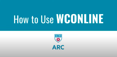 title slide for how to use WCONLINE video 